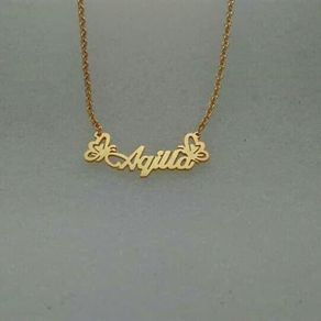 Pilihan Kalung ukir nama lapis emas | 8 