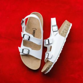 sendal birkenstock wanita milano putih