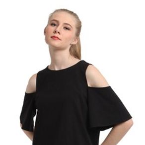 Kappa T-Shirt Wanita Authentic Cold Shoulder KL1TS256 - Black