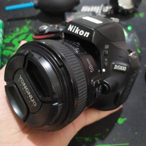 NIKON D5100 DAN LENSA FIX 50MM F1.8 PAKET BOKEH Kamera DSLR