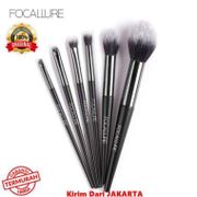 Focallure Make Up Brush Black & Silver Set 6 pcs ORIGINAL