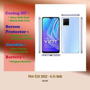 Vivo Y21t 2022 - 6.51 inch - Case - Screen Protector - Battery - Dll