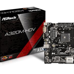 Baru Penuh ASROCK AMD A320 Chipset AM4 Antarmuka A320M-HDV Desktop PC Motherboard Micro ATX