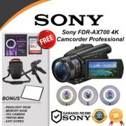 Handycam Sony FDR-AX700 4K Camcorder Professional AX-700 RING LIGHT