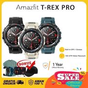 amazfit t-rex trex pro smartwatch std military sp02 garansi resmi - biru free ag
