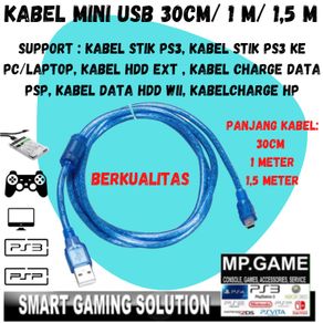Kabel Cas / Charger Usb Stik Stick Ps3 kabel biru