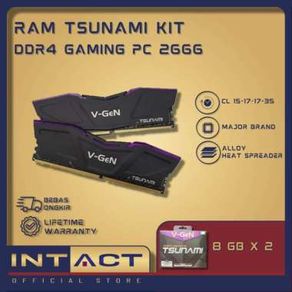 RAM DDR4 V-GeN TSUNAMI 16GB 2666MHz CL15 (2X8GB) GAMING OVERCLOCK VGEN