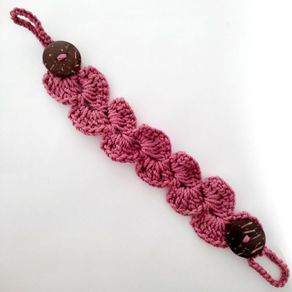 Mask Connector Crochet (motif kerang rajut)