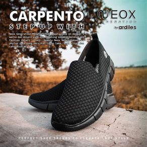Sepatu Slip On Neox by Ardiles Model Carpento Hitam Hitam