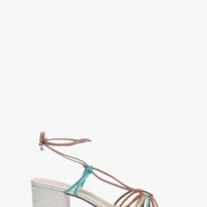 Schutz Block Heel Lace-Up Sandal \u0026 