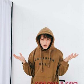 hoodie sweater kpop korea nct dream 127 lee mark canadian built m-xxl - abu-abu m