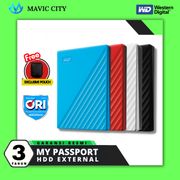 hardisk eksternal wd my passport 4 tb - original new model - biru