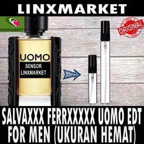 ORIGINAL  SALVATORE FERRAGAMO UOMO EDT FOR MEN - UKURAN HEMAT -