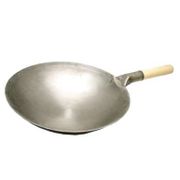 Jual Wajan - Kuali - Wok Plat Besi Baja 36Cm 36 Cm Gagang Kayu Import