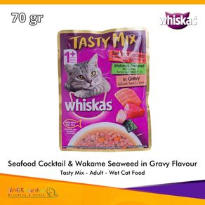 Whiskas - Tasty Mix - Seafood Tuna Kanikama - Adult 70 gr