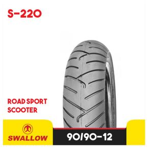 BAN LUAR MOTOR RING 12 SWALLOW S-220 TUBELESS 90/90