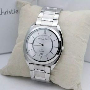 jam tangan pria alexandre christie ac8550 original silver