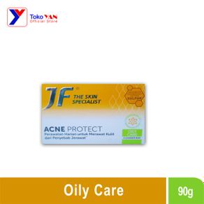 jf sulfur acne protect oily care cleanser bar sabun batang 90gr
