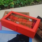 box/kotak jam tangan isi 12 full merah