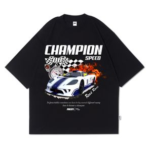 Mnst | Kaos Tshirt Oversize | Black | Champion