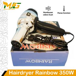 Hair Dryer Rainbow - Alat Pengering Rambut Rainbow Silver 220V 50Hz