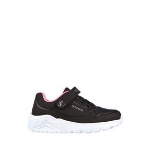 Skechers Street Uno Lite Girl's Grade School Sneakers Shoes - BLACK/ROSE