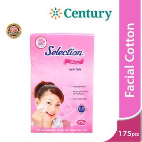 Kapas Selection Facial Lapis Tipis 175's / Cotton / alat make up kecantikan / alat kesehatan / p3k