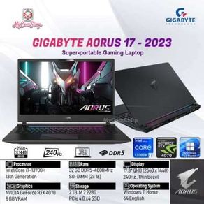 GIGABYTE AORUS 17 BSF i7-13700H 32GB RAM 2TB SSD RTX 4070 8GB 17" QHD