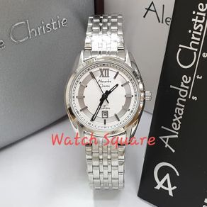 jam tangan wanita alexandre christie original ac8501 silver