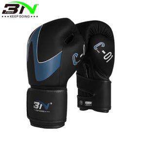 sarung tinju / boxing gloves bn / sarung tinju muay thai bn ori / - hitam biru 12 oz