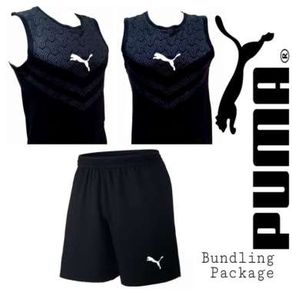 Gratis Ongkir Stelan Singlet Body Puma + Celana Sport Kaos Running Training Pria