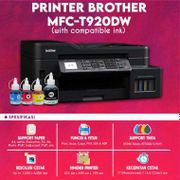 Printer Brothr MFC-T920DW Print Scan Copy WiFi Fax Pengganti T910DW