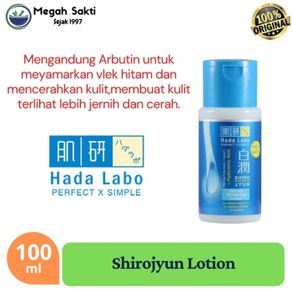 hadalabo hada labo shirojyun whitening hydrating toner lotion 100 ml