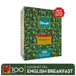 dilmah gourmet tea english breakfast - teh celup - envelope 100s