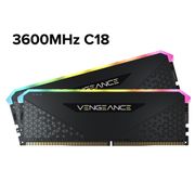 CORSAIR VENGEANCE RGB RS 16GB DDR4 DRAM 3600MHz CMG16GX4M2D3600C18