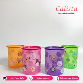 [CALISTA] TOPLES DISNEY ODATE 0.6 KG TOPLES LEBARAN PLASTIK TOPLES MAKANAN KEDAP UDARA TOPLES PENYIMPANAN CEREAL SUSU BAYI KOTAK MAKANAN KOTAK SUSU KOTAK PLASTIK TOPLES MULTIFUNGSI
