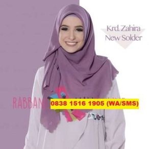 RABBANI Kerudung/Jilbab/Hijab Segi Empat/Segiempat Polos Zahira Solder