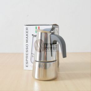 Manual Espresso Pot Stainless Steel 2 