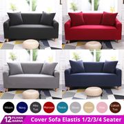 cover sofa sarung sofa elastis stretch 1/2/3/4 seater polos - random/acak 3 seater
