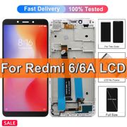 100% Diuji Asli untuk Xiaomi Redmi 6A Layar LCD Layar Sentuh untuk Redmi 6 Display Assembly Suku Cadang Pengganti dengan Bingkai