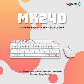 Logitech MK240 Keyboard Mouse Wireless Combo