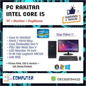 Paket PC Rakitan core i5 10400f VGA 1GB Case Simbadda Sim V