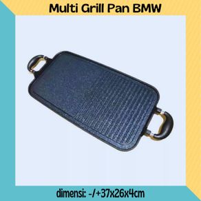 multi grill pan bmw - bbq grillpan panggangan persegi panjang