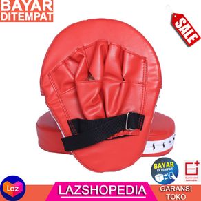 Sarung Tangan Tinju MMA Muay Thai Leather Glove PU Foam Boxer Target Pad / alat olahraga / aksesoris tinju / lashopedia