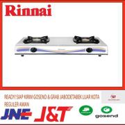 Rinnai Ri-522E Kompor Gas 2 Tungku. Body Stainless Sni Bergaransi