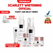Scarlett Whitening [COD] Age Delay Series Paket Package Bundle Treatment Anti Aging Anti Penuaan Original BPOM By Felicya Angelista