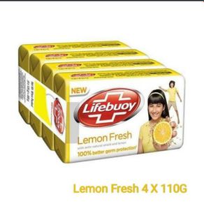lifebuoy sabun batang 4x110gr lemon fresh