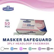 Masker Safeguard Headloop Facemask Isi 50 Pcs By Arista Produsen Sensi