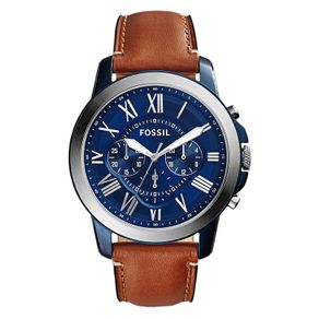 FOSSIL Grant Chronograph Brown Leather Watch