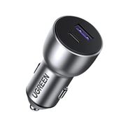 UGREEN Adapter Car Charger Dual Port USB + Type-C 36W Adaptor Kepala Charger Mobil PD QC 4.0 Fast Charging 60980